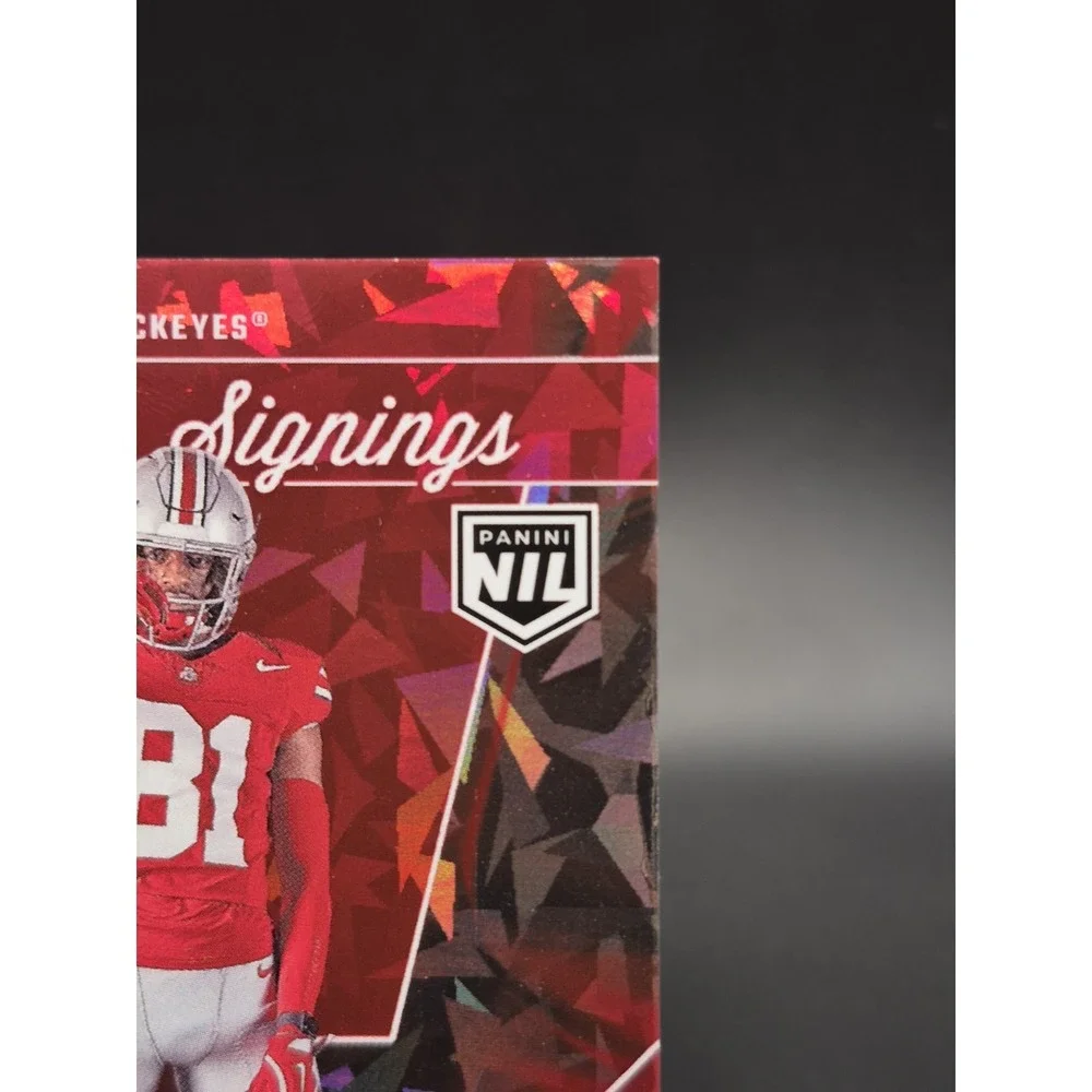 2025 Panini NIL Ohio State Damarion Witten #DW Cracked Ice Auto Miami Redhawks
